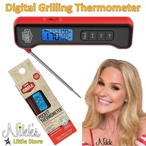 Grill Thermometer Pocket Size Digital Instant Read Meat Grilling by EXPERT GRILL